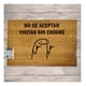thumbnail image 2 of Tapete Limpia Pies Personalizado No se aceptan Visitas sin Chisme, 2 of 6