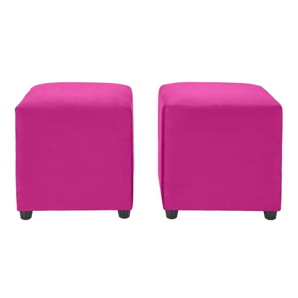 Set Pouf Cali 1c Felpa 30 Fucsia
