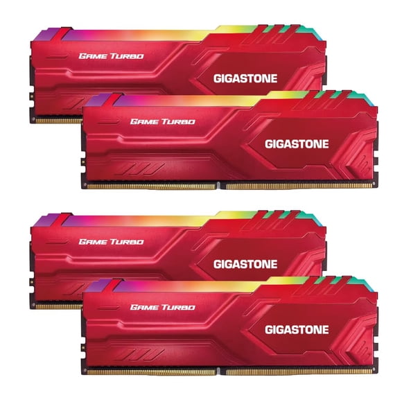 Memoria RAM DDR4 Gigastone 64 GB 3200 MHz CL16 RGB Rojo