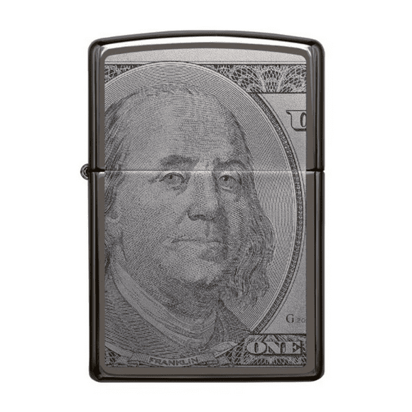 Encendedor Zippo Currency Dolar Design Plateado ZP49025