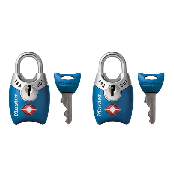 Cerradura con llave Master Lock 4689T aprobada por la TSA, paquete de 2