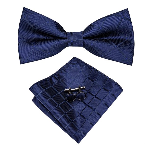 Corbatin Seda Hombre Paño y colleras Set humita regalo formal Pajarita blanco Talla Única