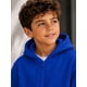 thumbnail image 2 of Poleron Con Cierre De Niños 340g Canguro Basico 70/30 Casual 6 Azul Lisa, 2 of 3