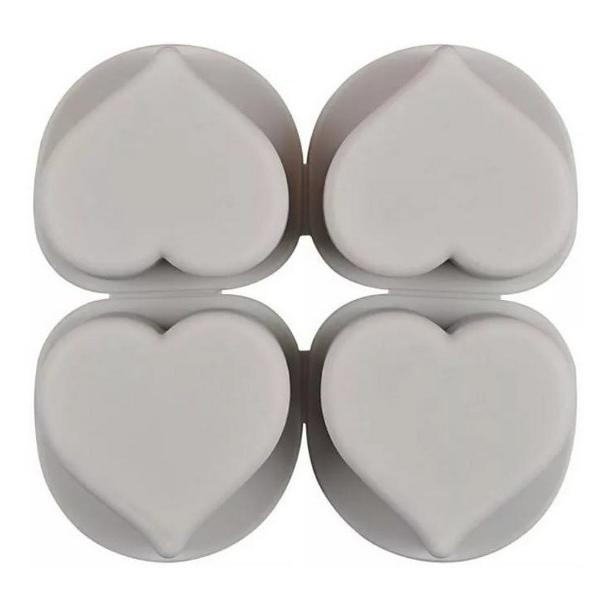 Genérico - Molde Silicona Moldes Silicona Reposteria Corazon 4 Cavidad