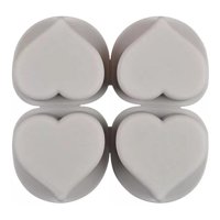 Genérico - Molde Silicona Moldes Silicona Reposteria Corazon 4 Cavidad