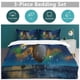 thumbnail image 5 of x416 My Neighbor Totoro Bed Duvet Cover Microfiber Bedding Sets 3D Printed Lightweight 3 Piece Comforter Sets, 1 Duvet Cover And 2 Pillow Shams for Kids Boys Girls 90"x90" jn416, 5 of 5