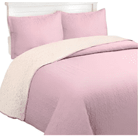 Genérico - Cubrecama Quilt Sherpa 2 Plazas 200X230 19