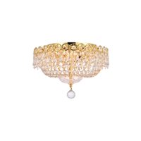 Lámpara De Techo Empotrada Elegant Lighting Century Dorada 36 Cm