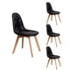 thumbnail image 1 of Pack 4 Sillas Eames Capitone Negro Dsw Madera, 1 of 4