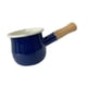 thumbnail image 1 of Mini Cacerola Para Salsa De 17 Oz Con Mango De Madera Para Calentar Leche, Derretir Mantequilla, Café, Azul, 1 of 5