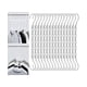 thumbnail image 1 of Perchas de plástico blanco Mr. Pen que ahorran espacio, 16 unidades, 1 of 7