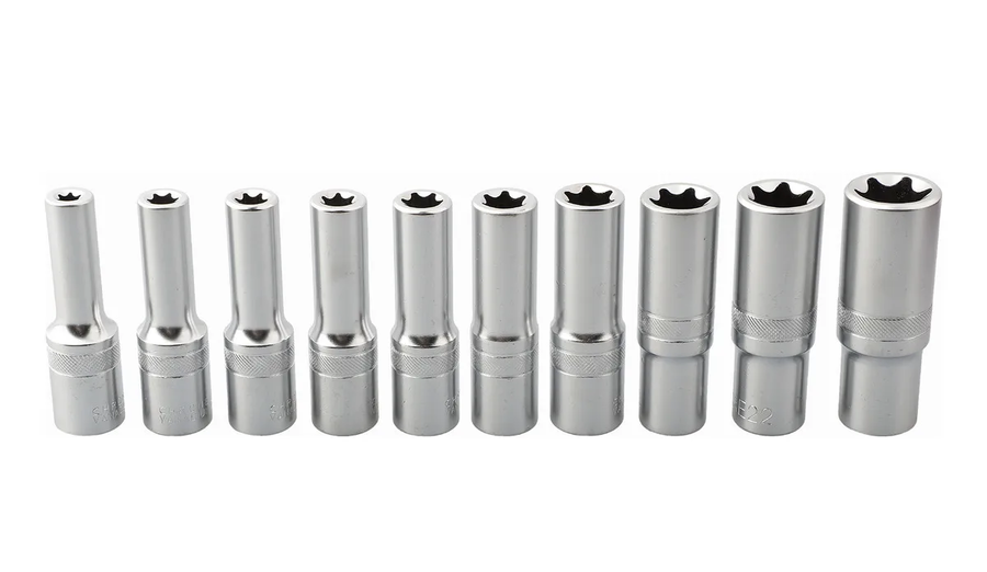 Genérico - Kit Juego Dados Largos Poligonales Cuadrante 1/2 10 Piezas Gris