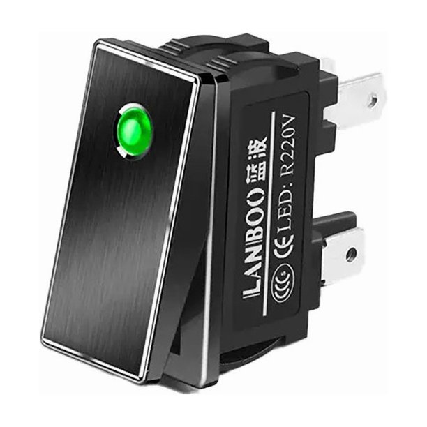 Interruptor Rocker Serie kcd3 28x10.5mm 16a Led 220v Colores