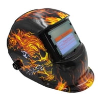 Crusec - Mascara Casco De Soldar Fotosensible Automatico Fuego