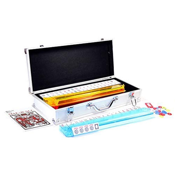 Set de Mahjong Usamjtable 166 fichas con estuche de aluminio – Combo