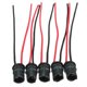 thumbnail image 4 of Tenedor del conector del zócalo de la bombilla de la cu?a de 5pieces T10 W5W para el barco auto del camión, 4 of 5