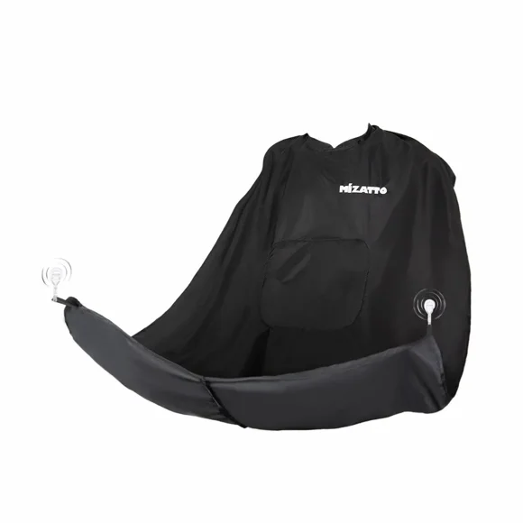 SC Home Capa Delantal para Corte de Barba Afeitado - Negro