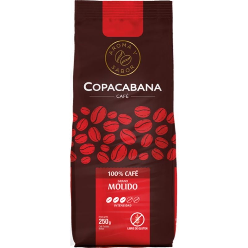 Café Molido Bolsa 250 g Copacabana