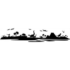 Rienda Libre Graphics - Decomural Dinosaur Landscape Jurassic Park Ws-18837
