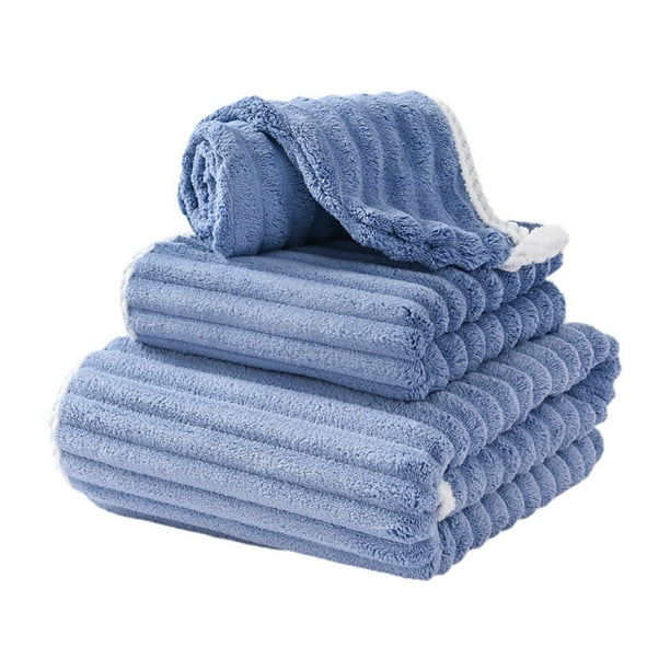 Toalla De Baño Para Mujer, Toalla De Mano, Toalla Para El Cabello, Para Hotel, SPA, Sauna, Azul Oscuro