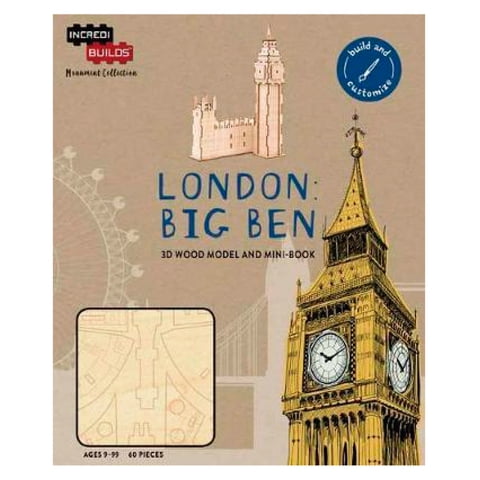 Insight - Londres Big Ben: Modelo Armable En Madera