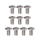 thumbnail image 3 of 10pcs 5 vías interruptor de guitarra de 3 vías tornillos fijos tuercas de reemplazo de guitarra plateadas, 3 of 5