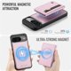 thumbnail image 3 of Para Google Pixel 10 / 10 Pro Funda de Teléfono Compatible con MagSafe 2 en 1 Billetera con Tarjetero y Bolsillo con Cierre para Efectivo, Funda de Cuero PU, Bloqueo RFID, Soporte Magnético, 3 of 8
