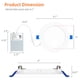 thumbnail image 3 of Luminaria Meconard, paquete de 6, LED de 15 cm, 12 W regulable, 3 of 7