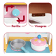 thumbnail image 4 of Cocina Juguete Belug De Madera Infantil Montessori Con Accesorios Rosa Pálido, 4 of 5