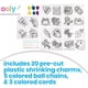 thumbnail image 2 of Kit de arte Ooly Shrink-Its! Hazlo tú mismo, 28 unidades, con colgantes y más, 2 of 6