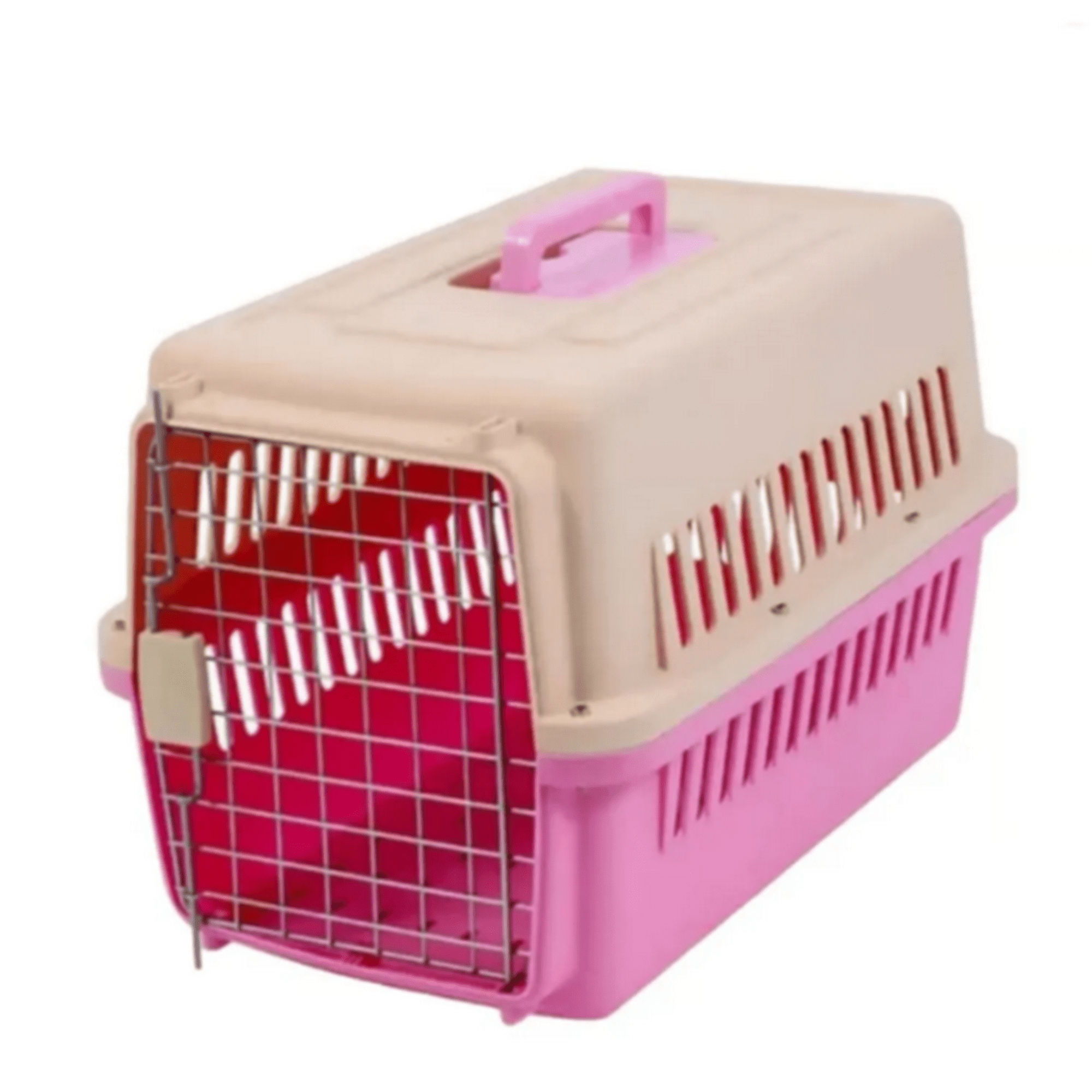 Genérico - Jaula Transportadora Para Mascotas Canil De Transporte Rosa