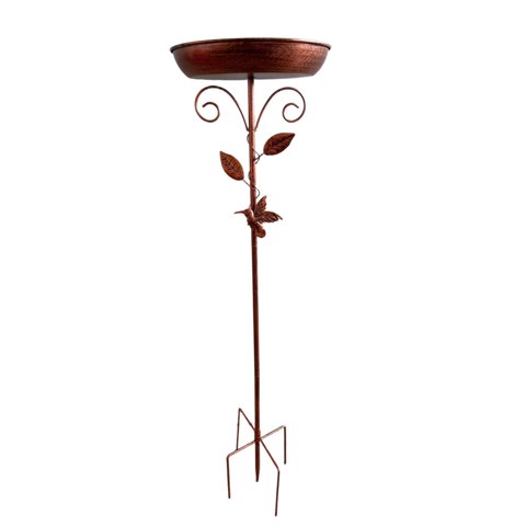 Ioensy - Comedero Para Pájaros Retro De Hierro Resistente A La Intemperie Para Jardín Y Patio.