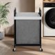 thumbnail image 2 of Carrito clasificador rodante Laundry Hamper STO STO 90L, gris, 2 of 6