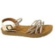 thumbnail image 4 of Sandalias de Mujer con Tiras Brillantes PG5247 Beige, 4 of 5