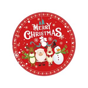 Magideal - Alfombrilla Para De Navidad, Falda Para De Navidad, Decoración Navideña, 120Cm, Decoración Para Fiestas Navideñas, Adorno Navideño Para Estilo A