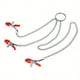 thumbnail image 2 of 1pc Adult BDSM Erotic Temptation: 3-Headed Long Chain Metal Nipple Clip - Perfect Alternative Toys for Female Nipple Play!, 2 of 2