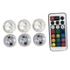 thumbnail image 2 of Luces LED Sumergibles 13 Colores Luces De Té Para Días Festivos Aniversarios Evento 6 Luces, 2 of 3