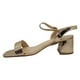 thumbnail image 4 of SANDALIAS DE FIESTA HUALUNAOTE CHAMPAGNE | T2112 - Talla 37, 4 of 5