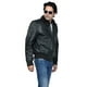 thumbnail image 4 of Chaqueta Cuero Sharo Cuello Piel Genuina Negra, 4 of 8