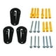 thumbnail image 2 of Anclajes De Entrenamiento Para Montaje En Pared, Hierro Para Correas De Peso Corporal, Bandas De Resistencia, 3 Uds., 2 of 3