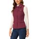 thumbnail image 4 of INSPIRE CHIC Chaqueta de Mujer con Cremallera Chaleco Anorak sin Mangas Chaqueta de Utilidad con Bolsillos L Rojo Vino, 4 of 5