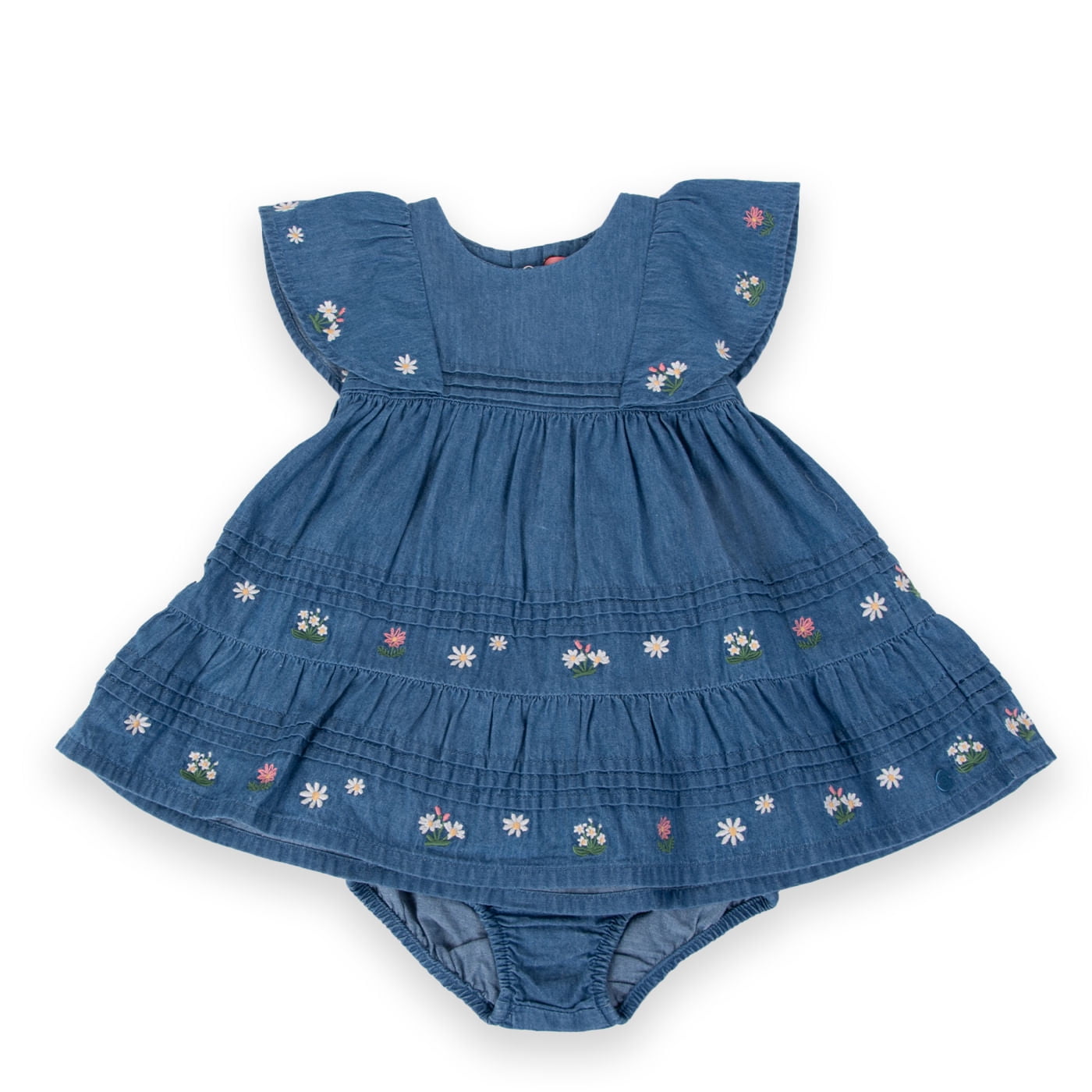 Vestido Bebe Niña Denim Pillin