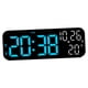 thumbnail image 2 of Reloj Despertador Digital Dst Moderno Reloj De Mesa Para Oficina Mesita De Noche Sala De Estar Negro Azul, 2 of 3