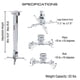 thumbnail image 2 of Montaje en techo de proyector QualGear QG-PM-002-WHT, 2 of 2