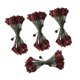 thumbnail image 2 of 200pcs bayas artificiales de doble cabeza diy craft rojo oscuro, 2 of 5