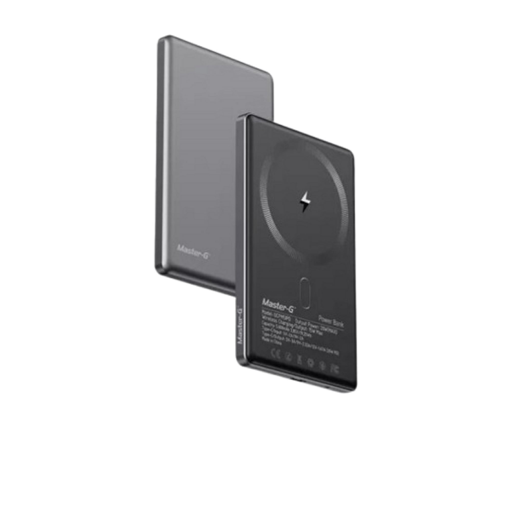 Master-g - Cargador Inalámbrico Powerbank Magsafe 5000mah Para Iphone - Gris