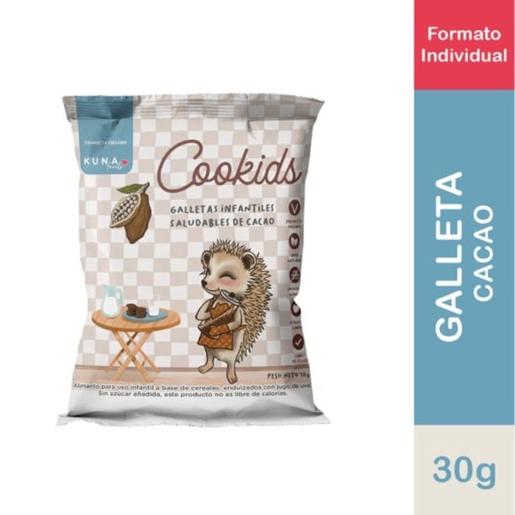 Galletas Saludables Sabor Cacao, 30 g