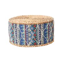 Ioensy - Cojín De Meditación Tapete De Tatami Tejido Portátil Para Oración Al Aire Libre Interior Azul