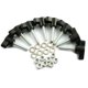 thumbnail image 1 of Kit de tornillos de mariposa Pro Bamboo Kitchen M6x30, negro, de plástico, cabeza en T, 1 of 5