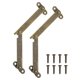thumbnail image 1 of 2 piezas de bisagras de soporte de tapa plegable de 3.2", bisagra de elevación con tornillos, bronce, 1 of 7